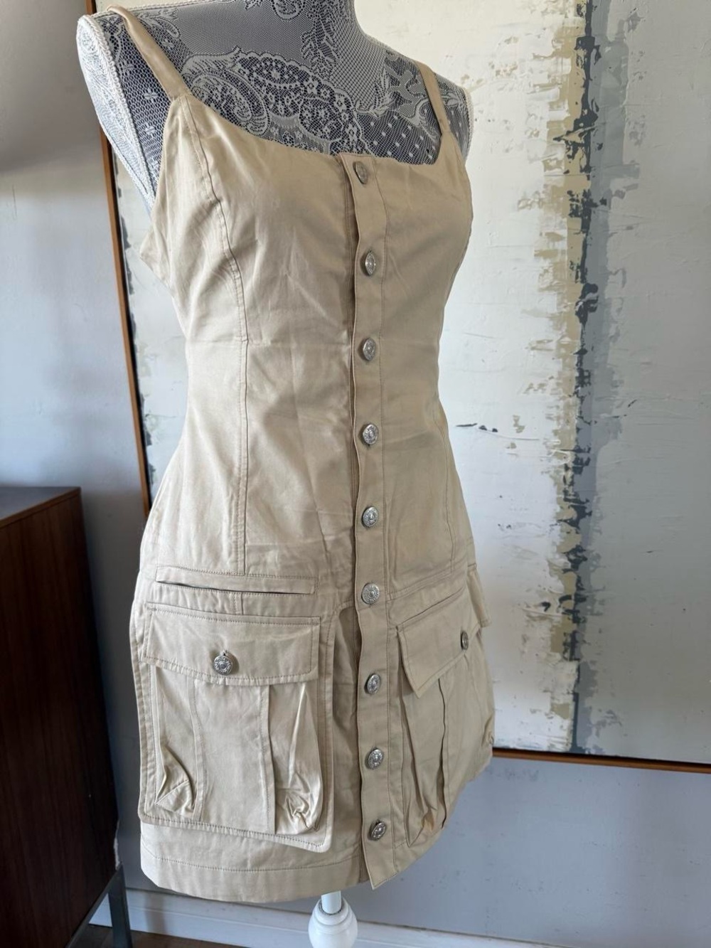 Vintage Zara Cargo Mini Dress